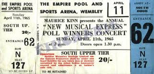 NEW MUSICAL EXPRESS NME POLL WINNERS AWARDS (1965)